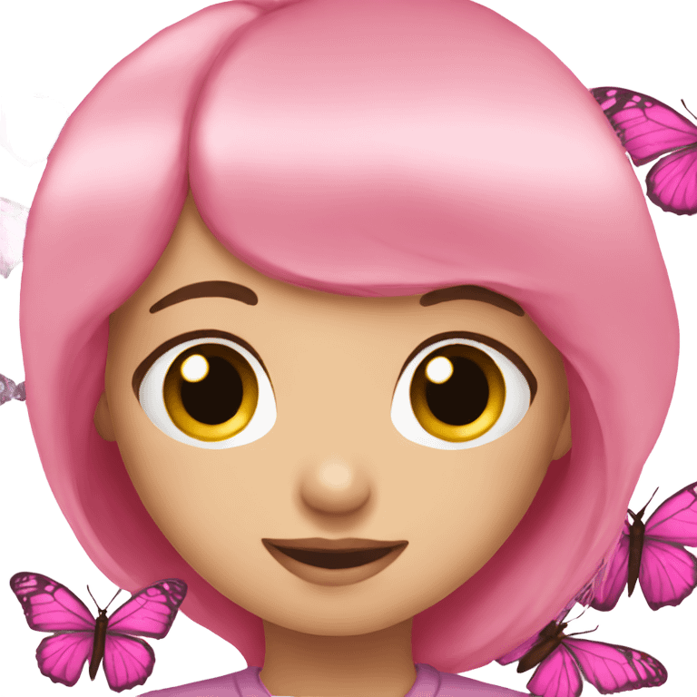 Butterfly pink  emoji