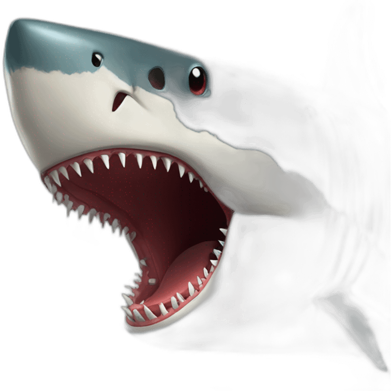 Megalodon qui avale spiderman emoji