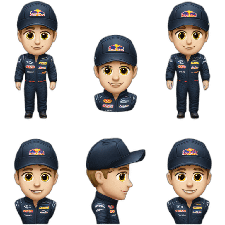 Pilot of Formule 1 max verstappen emoji