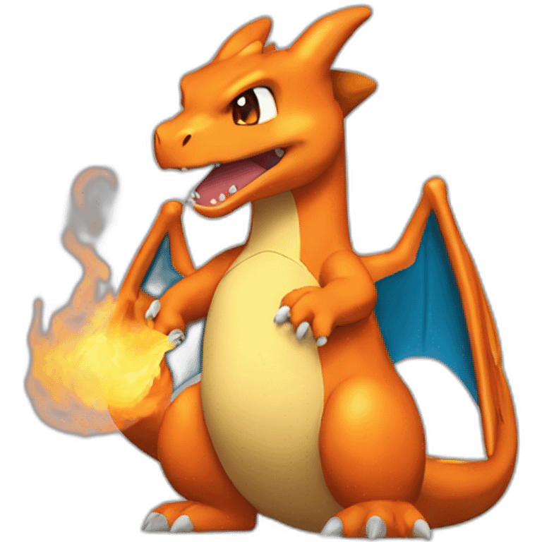 charizard inhaling  emoji