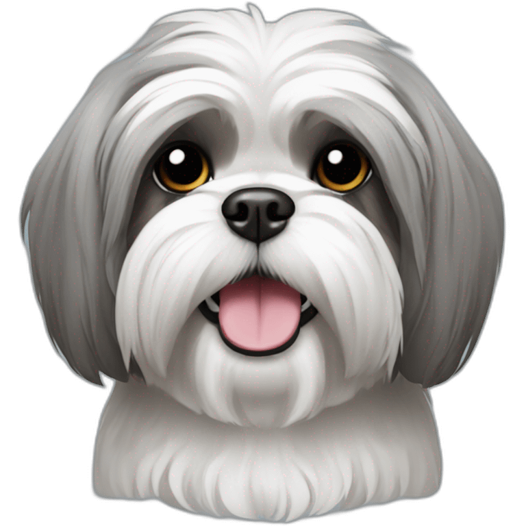 shih-tzu-gray emoji