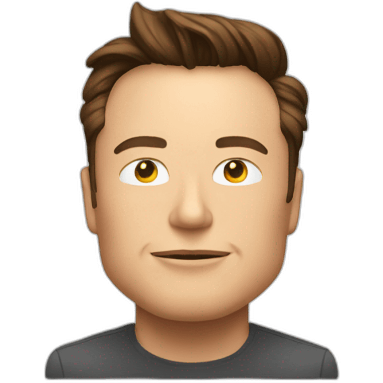 Elon Musk qui lit emoji