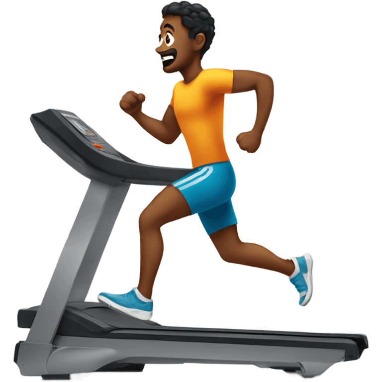 Me running on treadmill  emoji