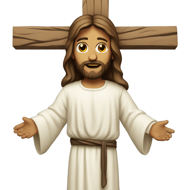 Jesus on a cross emoji