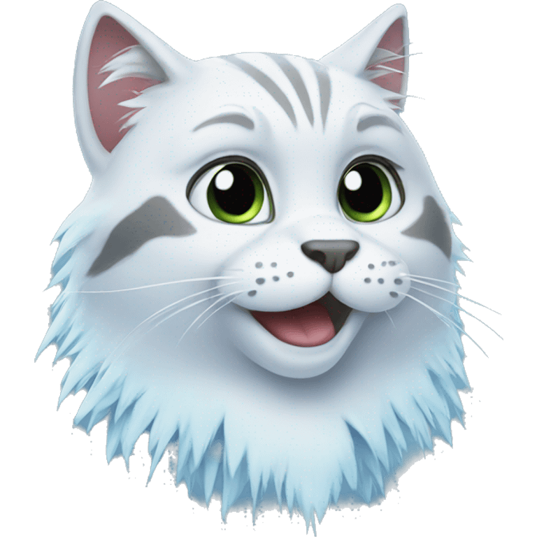 Cat frozen emoji