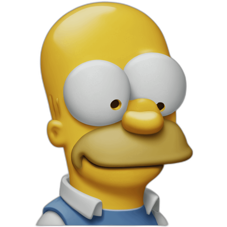 Homer simpson qui sourit emoji