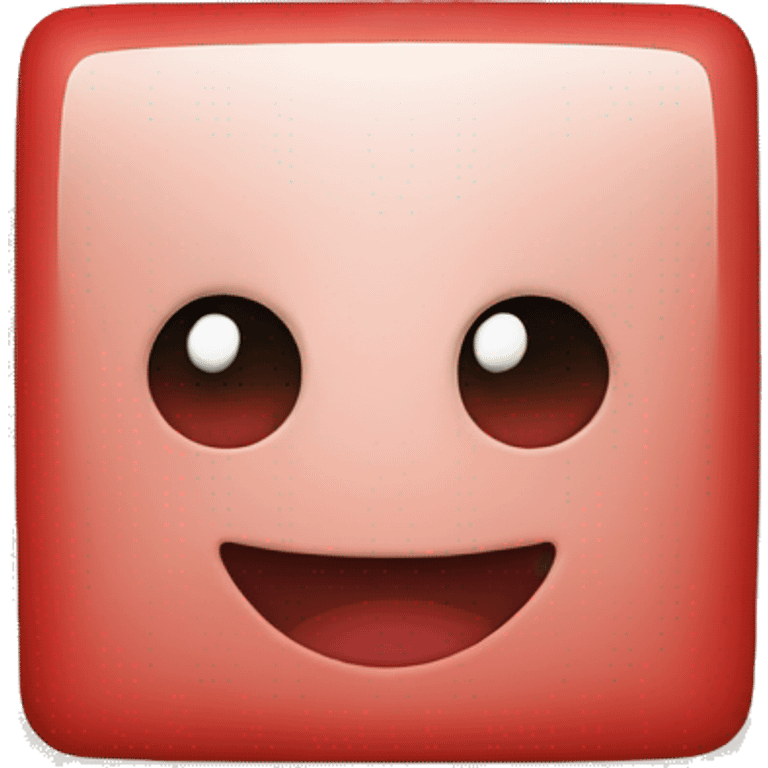 Square shape with red emoji