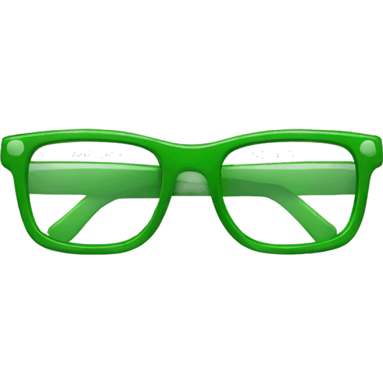 glasses green emoji