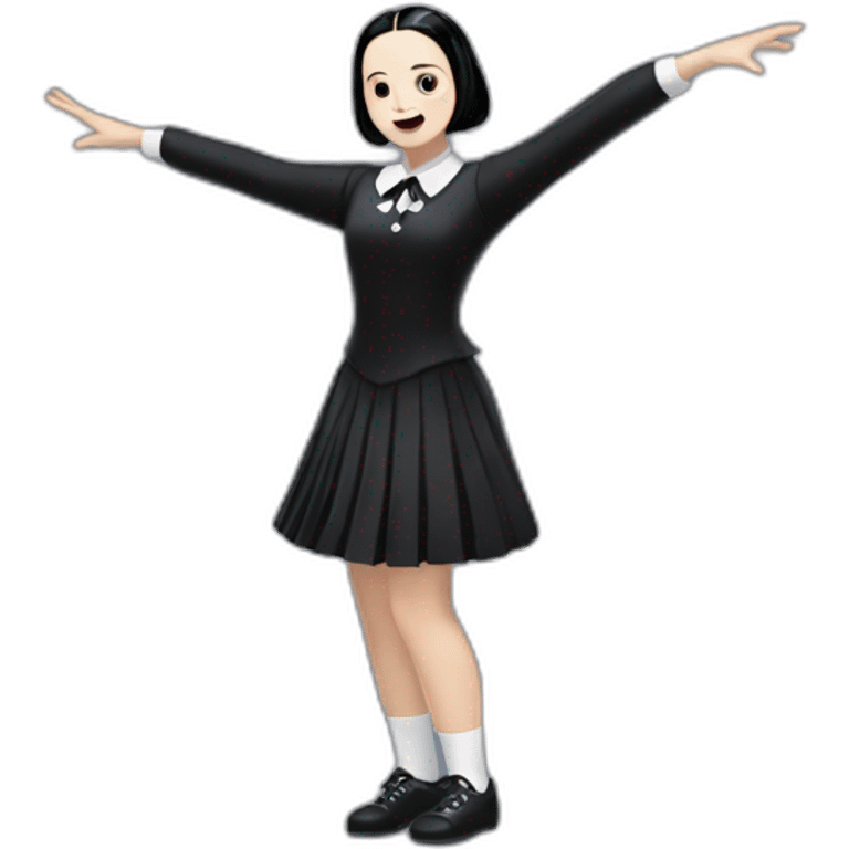 wednesday addams dancing emoji