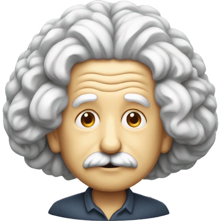 albert einstein brain emoji