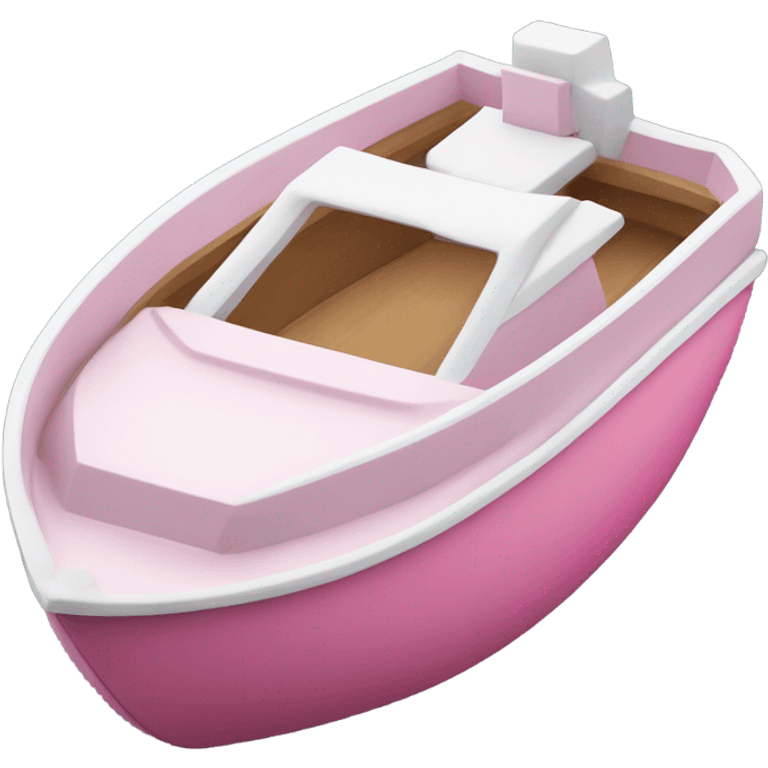 Pink boat emoji