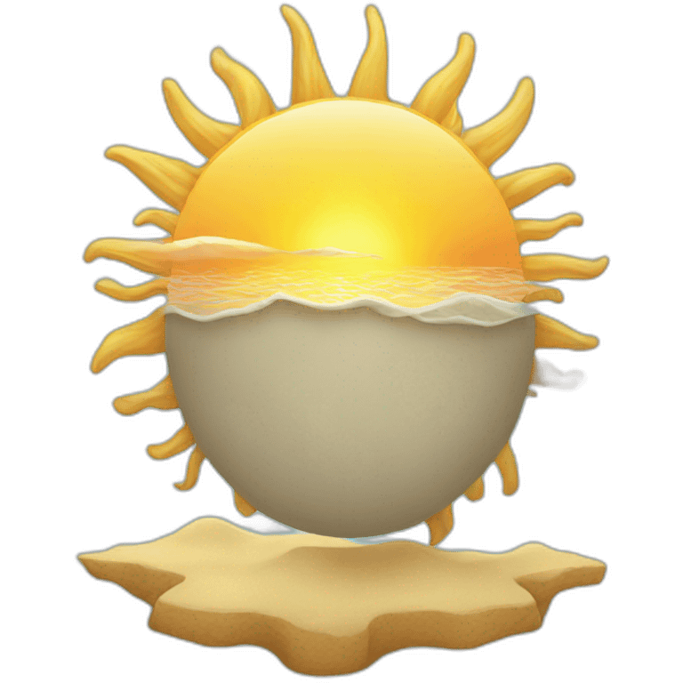 sun sea emoji