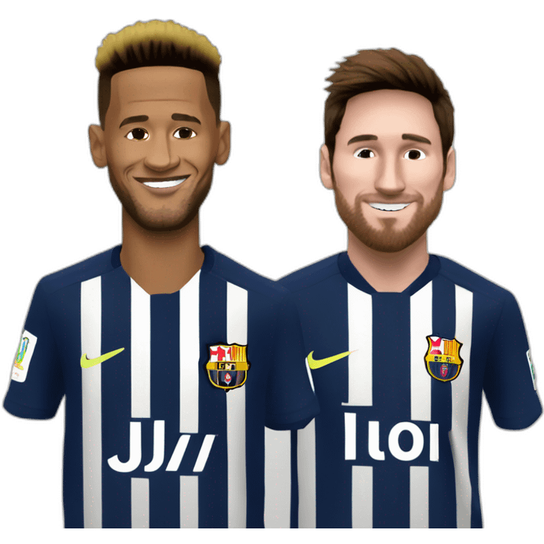 Neymar et Messi emoji