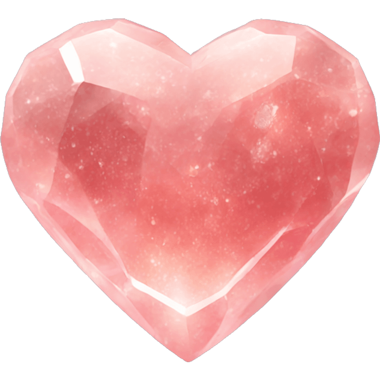 Strawberry quartz heart emoji