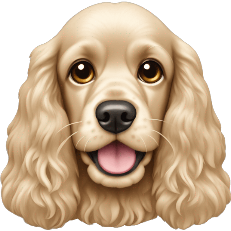 american cocker spaniel beige  emoji