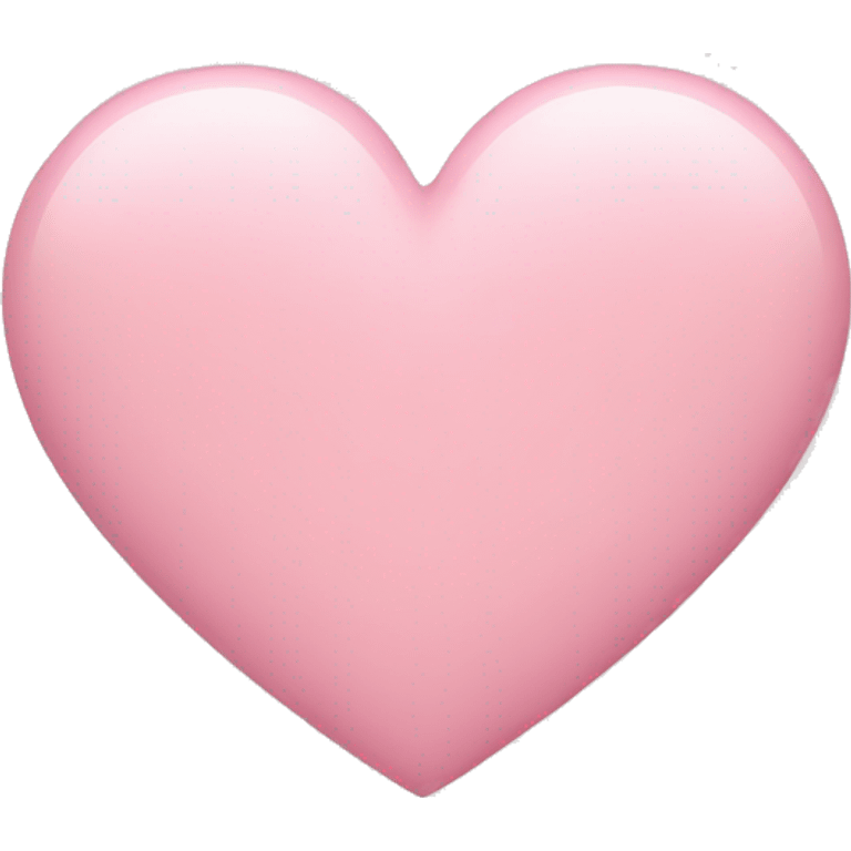 Pastel pink heart emoji