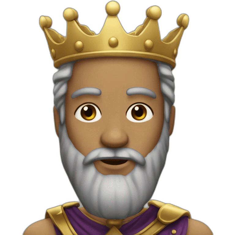 King xerxes with a beard emoji