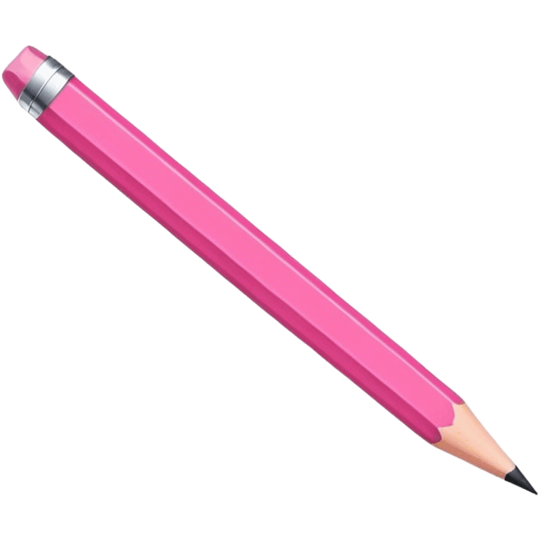 pink pencil emoji