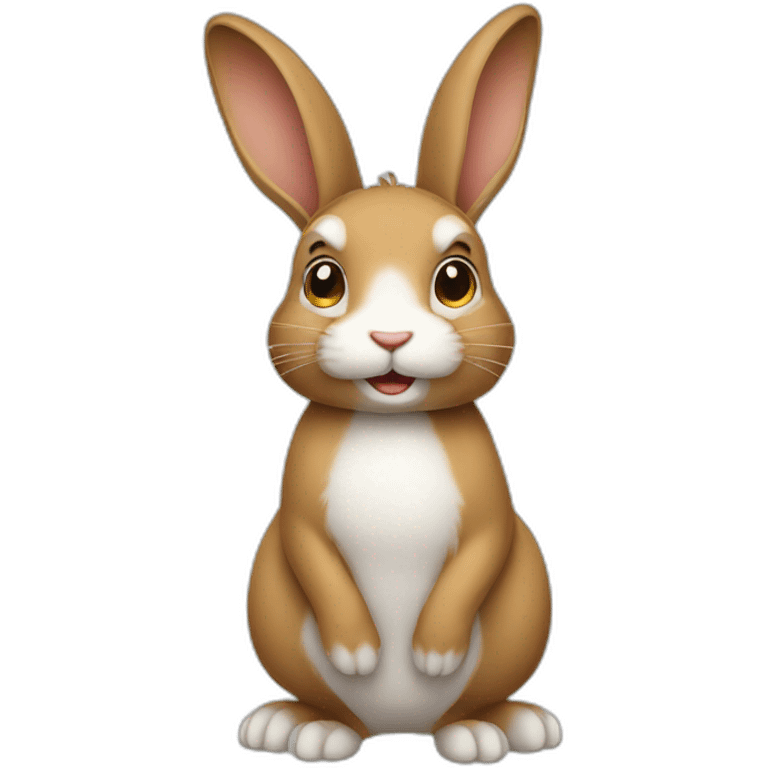 standing rabbit emoji