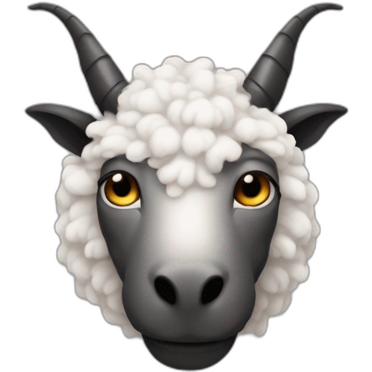 Dark dragon, slip on a sheep emoji