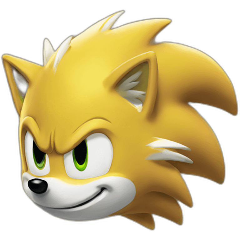 Yellow Sonic the hedgehog emoji