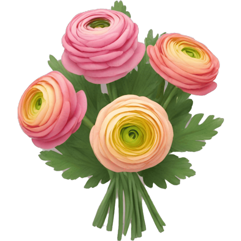 Ranunculus bouquet  emoji