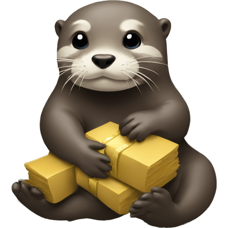 otters with money emoji