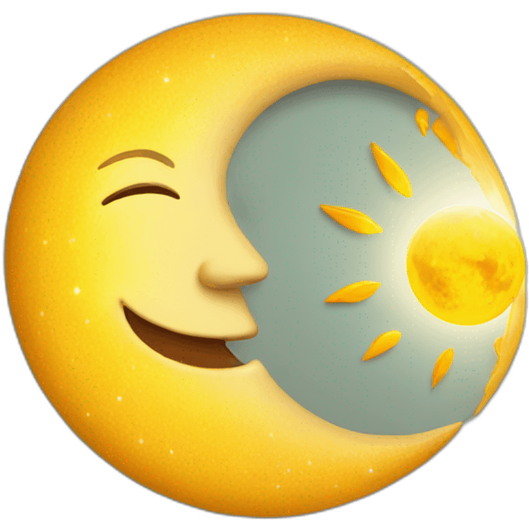 moon and sun emoji