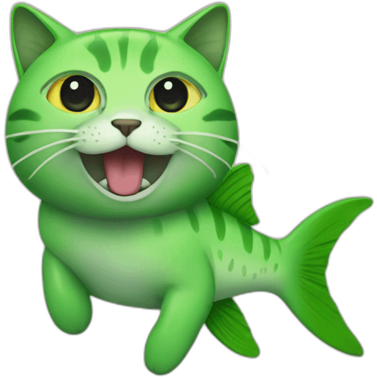 fish-cat-green emoji