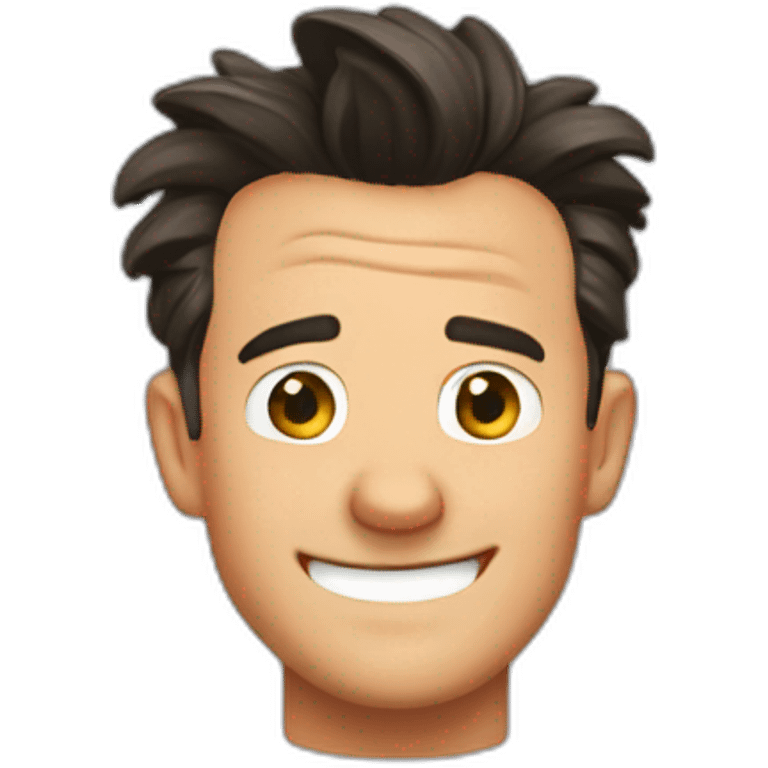 Chandler Bing laughed emoji