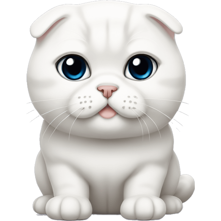 White scottish fold  emoji