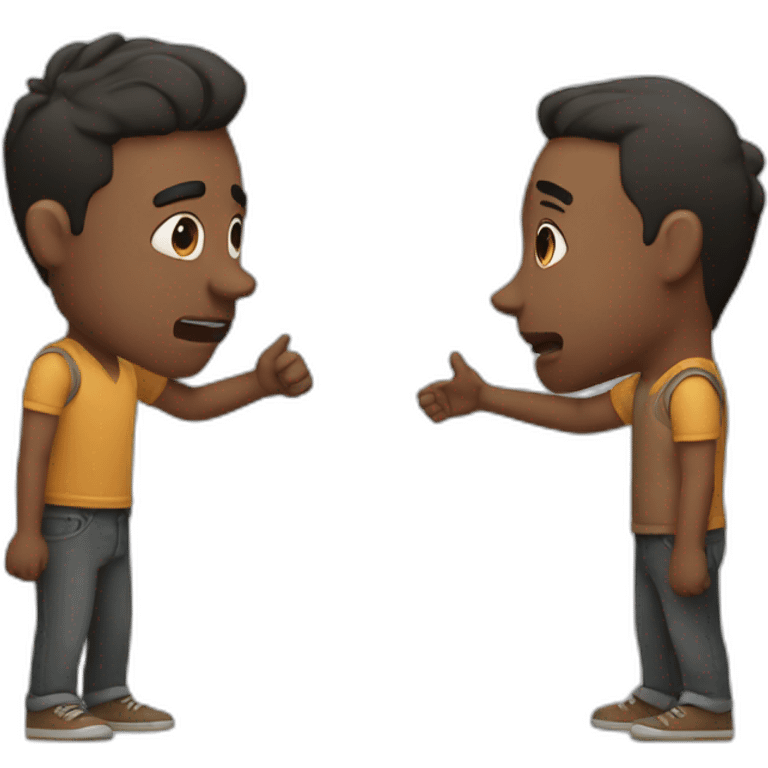 two guys saying no emoji