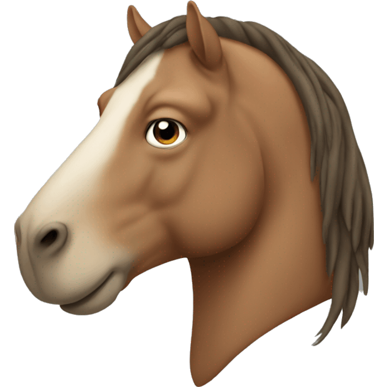 a horse with a face of walrus  emoji