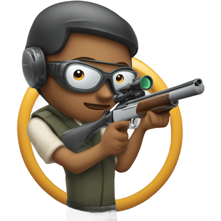 Me shooting trap emoji