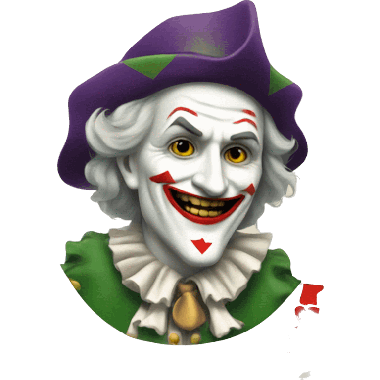 frech deck joker card emoji