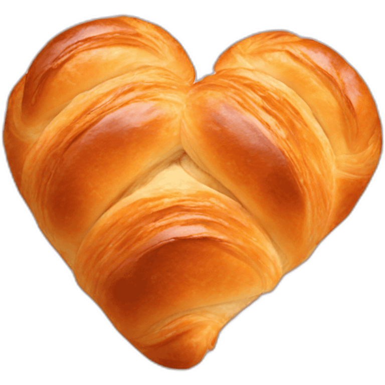 Heart croissant emoji