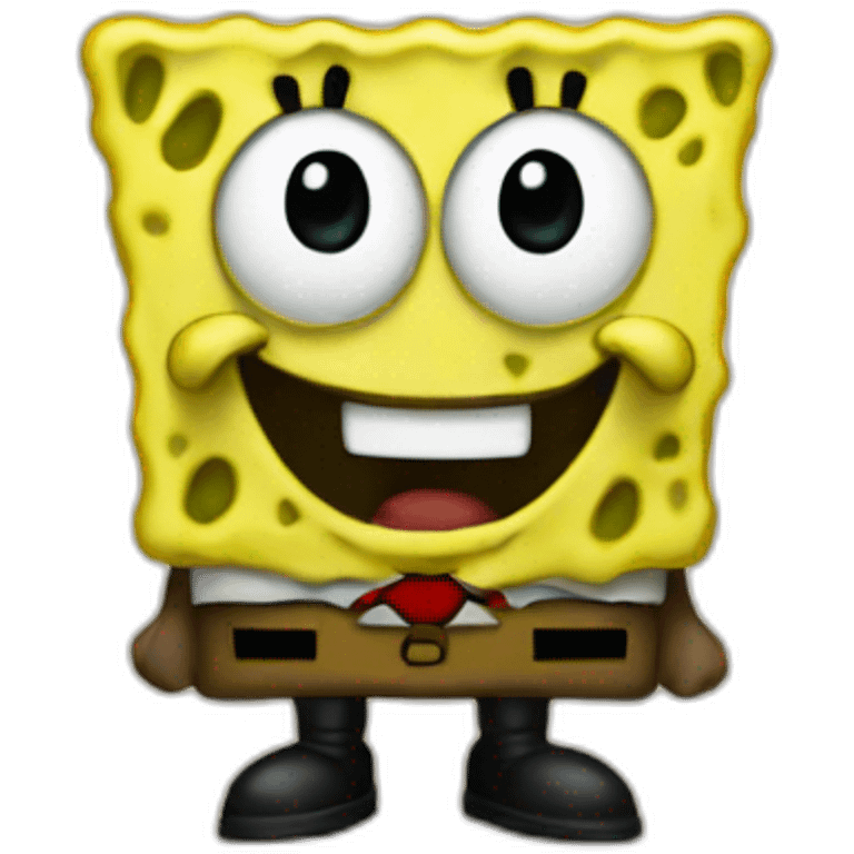 black spongebob emoji