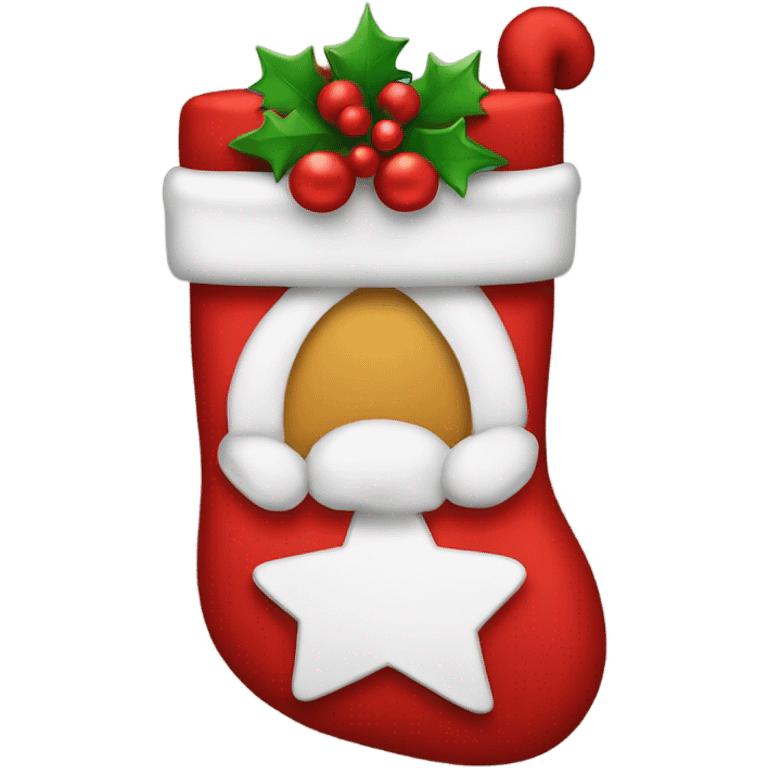 Christmas stocking emoji