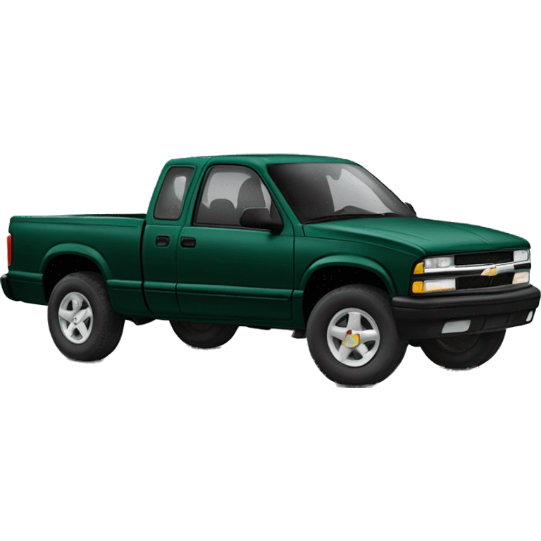 dark green chevrolet s10 1997 emoji