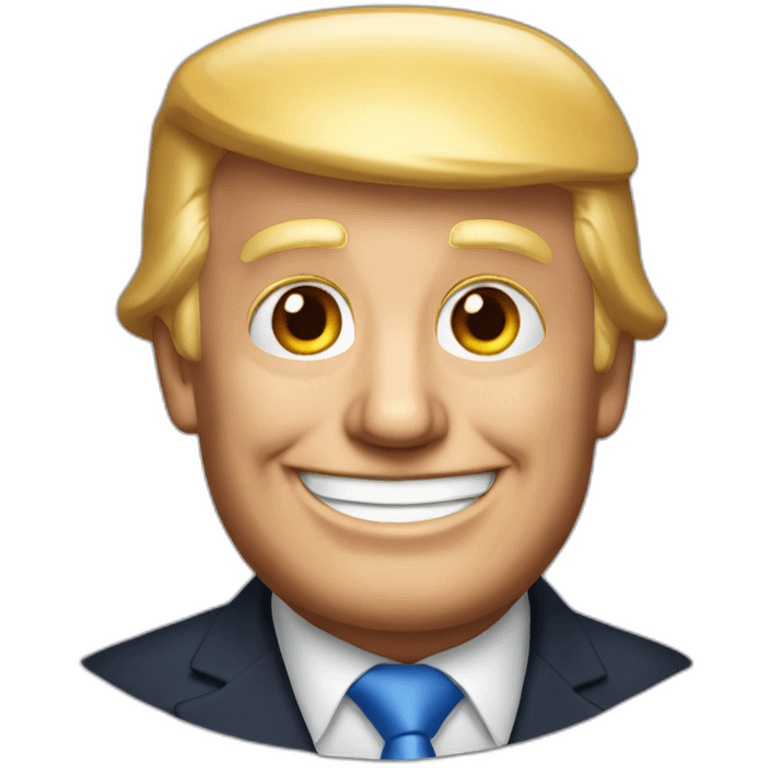 Photo of Donald trump smiling emoji