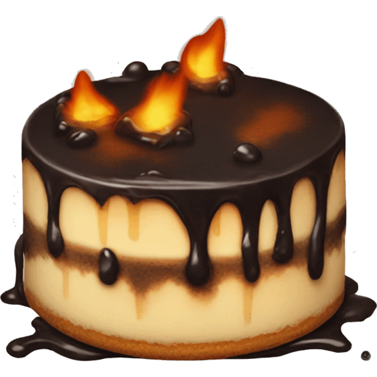 burnt cheesecake emoji