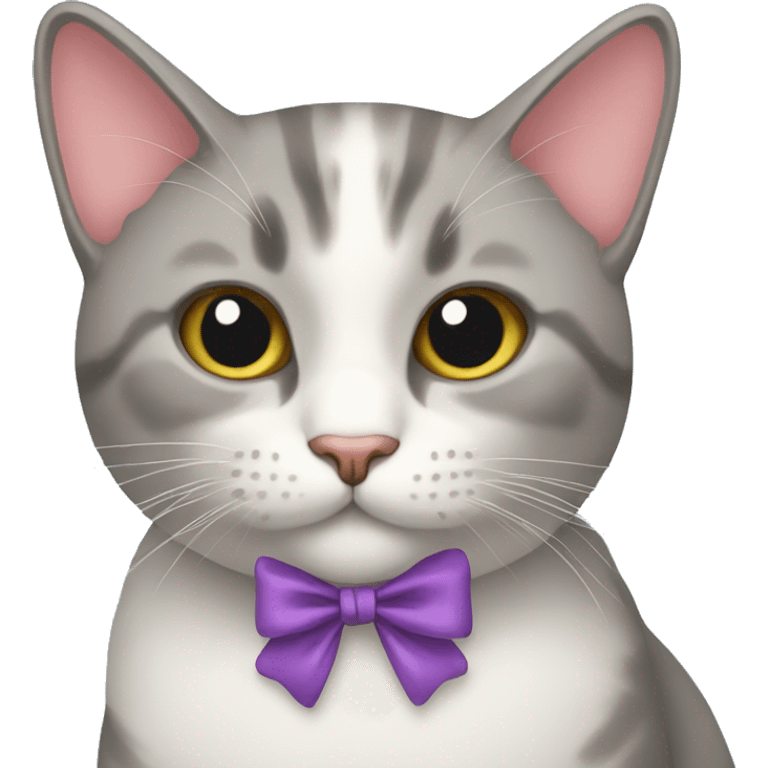 cat with bow emoji