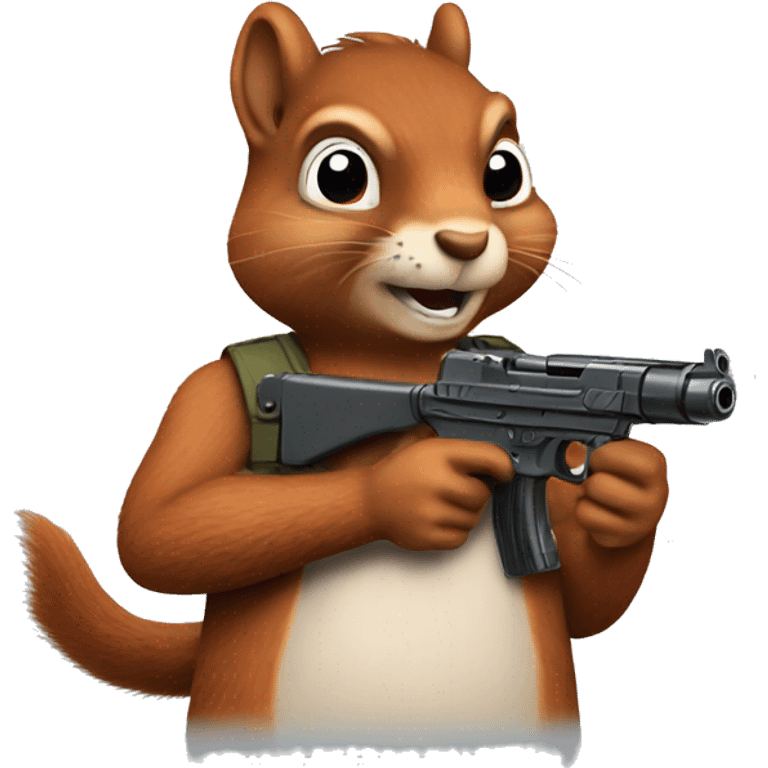 squirrel with a gun emoji