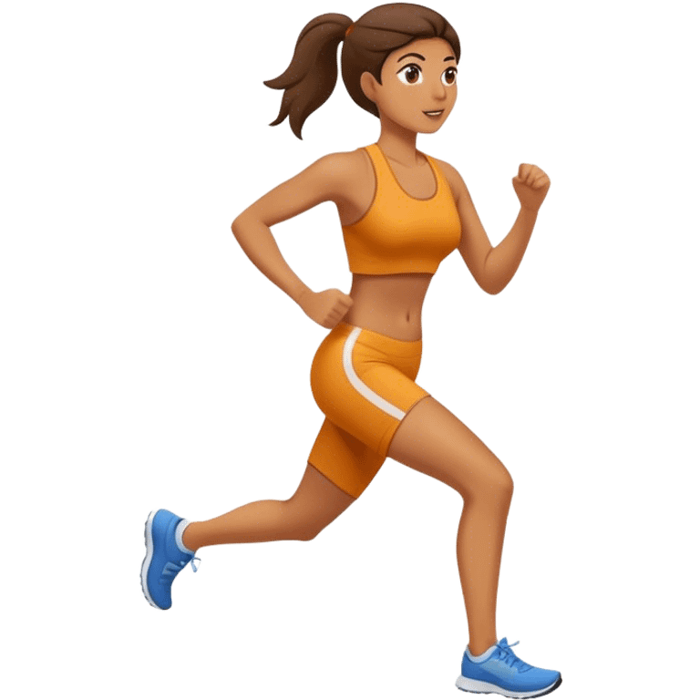 Jogging woman emoji