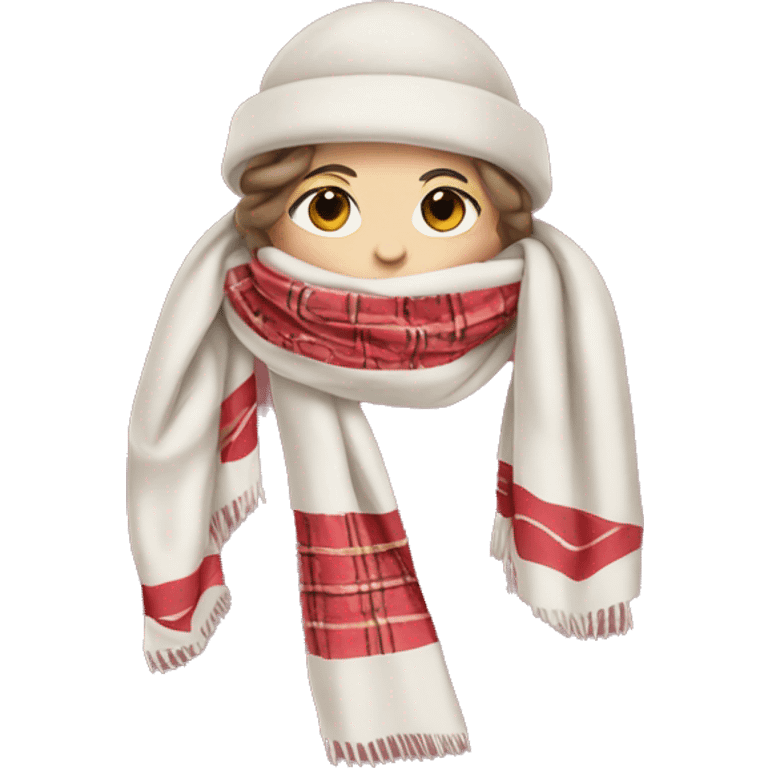 Chanel winter scarf emoji