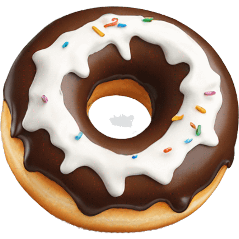 Donut with white cream emoji