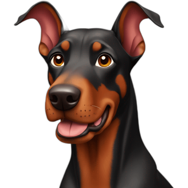 red doberman dog emoji