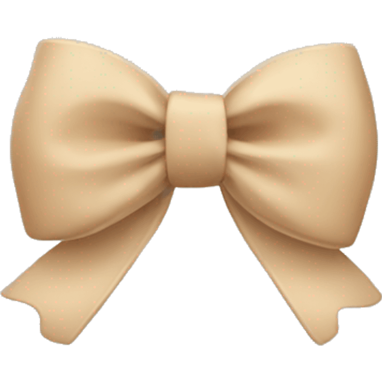 Beige bow emoji