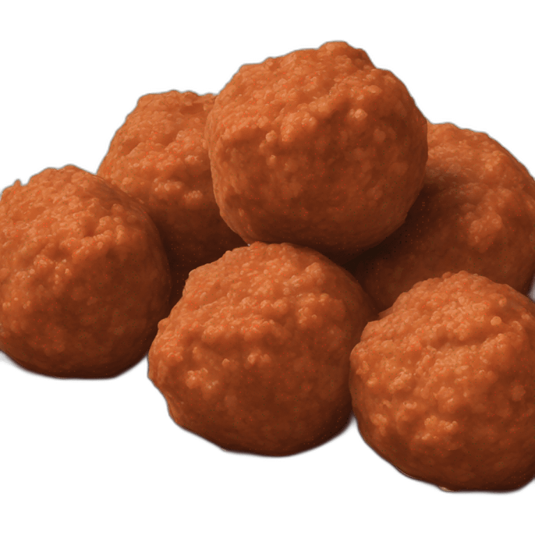 3 meatballs emoji