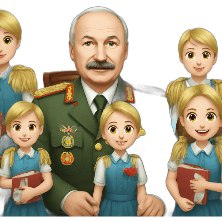 Lukashenko with children emoji